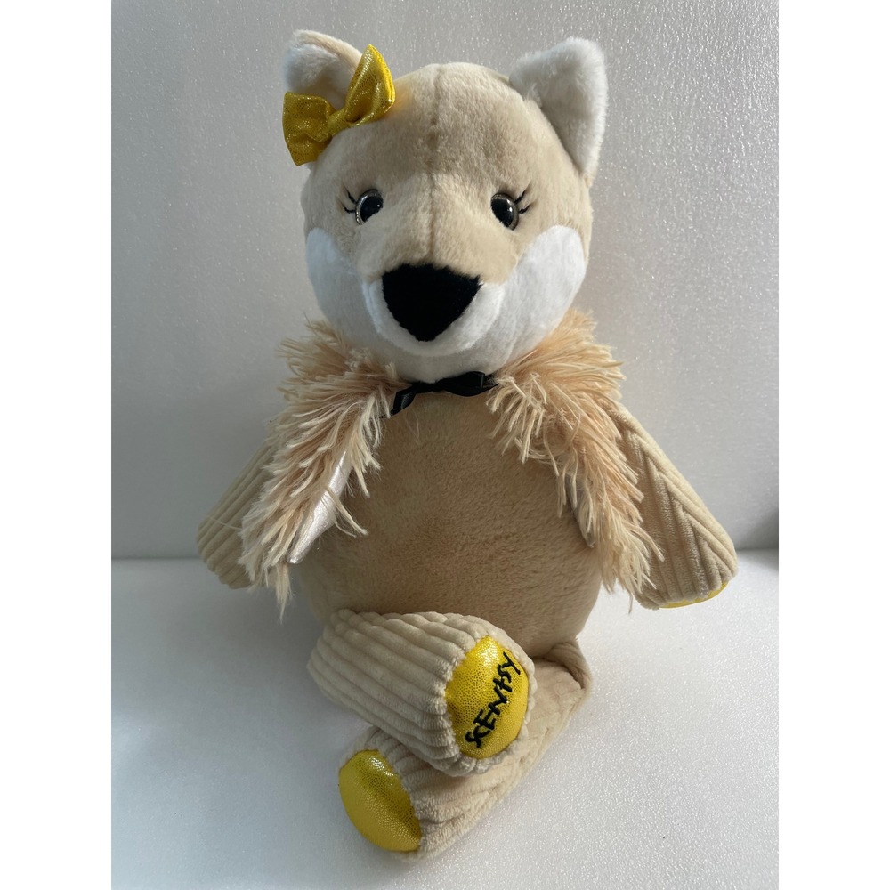 Scentsy Buddy Kenzie the Kangaroo Plush Tan Corduroy Yellow Bow 2022
